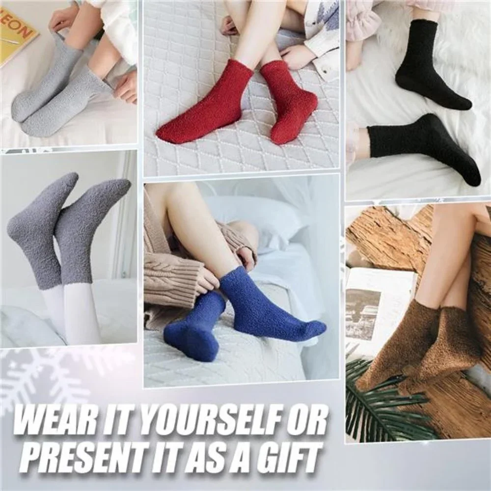 Women's Fuzzy Socks Animal Soft Warm Cute Microfiber Cozy Fluffy Winter Socks